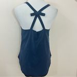 Amanda Uprichard Navy Silk Bow Back Camisole Tank Top M Photo 2