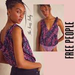 Free People  bodysuit Small floral one-piece top lace Photo 1