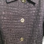 Chico's Chico’s Navy textured jacket layering full button size S‎ Photo 1