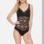 Becca  Virtue Captured Crochet One Piece Swimsuit Sz Large Photo 2