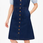 Madewell Maxwell Denim Button Down Tank Overall Dress Sz 6 NWT Photo 0