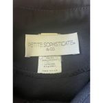 Petite Sophisticate Black Sleeveless Button Vest Size 6 Made in USA Vintage Photo 1