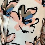 White Floral Mini Dress Pockets Silky Womens Medium Faithful & True Boutique Size undefined Photo 7