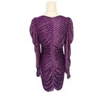 For Love & Lemons  -  La Villette Metallic Polka Dot Mini Dress Purple Sz M Photo 6