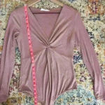Elodie  Women’s Blush Pink Bodysuit Size Large Photo 6