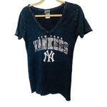 NEW YORK YANKEES MLB Womens Fitted Shirt Blue Size M Photo 0
