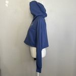 Gymshark Cropped Hoodie Blue Size Medium *flaw Photo 3