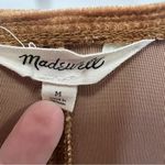 Madewell  Velvet Gold/Tan Balloon Sleeve Sheath Dress size medium Photo 4