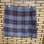 Tommy Hilfiger Gray And Red Plaid Button Front Skirt Size 6 Photo 1