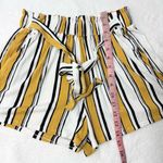 Love Tree High Waist Striped Yellow and Black Shorts Size S Photo 3