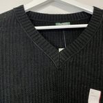Wild Fable Women’s Cropped V Neck Long Sleeve Knit Sweater Black Size XS NWT Photo 1