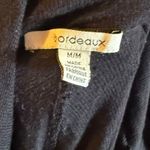 Bordeaux  Black Drape Neck Top Photo 3