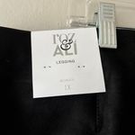 Retrology Sz 1X Black Velvet Pants Pull On Stretch Tapered Leg Dress Pants Photo 4