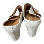 Kenneth Cole Gentle Souls by  White Snake Print Leather Wedge Sandals Size 10 Photo 2