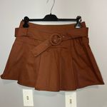 Maeve Anthropologie Belted Skort brown women’s size 4 NEW Photo 4