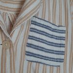 Madewell  LIGHTESTSPUN OVERSIZED PAJAMA TOP IN STRIPE PLAY EARTHEN SAND MEDIUM Photo 4