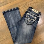 Rock Revival  Women's Blue Parol Easy Bootcut Distressed Jeans Sz 28 Photo 2