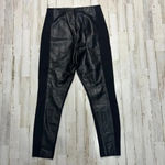 Ivanka Trump Women's Size 8 Black Faux Leather Panel Ankle Leggings Pants Photo 2