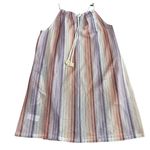 Haute Hippie M Swimsuit Cover Up Dress Crochet Mesh Purple Pink White Stripe NWT Photo 11