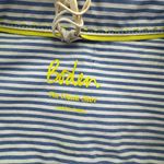 Like New Boden The Classic Striped Shirt with Neon Size 6 Blue Photo 3