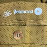 Betabrand  Straight-Leg Classic Dress Pant Yoga Pant Toffee Polka Dot Size Medium Photo 7