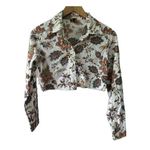 Tommy Bahama Altered Raw Cut Paisley Southwestern Rodeo Button Down Crop Shirt 4 Photo 0