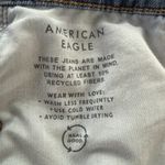 American Eagle  Stovepipe Jeans Womens 16 Short Blue Wide Leg Stretch Medium Wash Photo 7