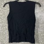 Carducci Black Ribbed Sleeveless Shell Top Photo 4