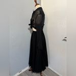 Denim & Supply Ralph Lauren Black Rare Bohemian Maxi Retro Ruffled Skirt Sz S Photo 6