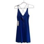 Frankie Morello Strappy Mini Dress in Blue, New with Tags Blue Size 4 Photo 3