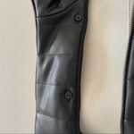 Drew EUC‎  Gray Blazer with detachable Leather Dixie, M Photo 6