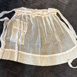 Handmade VINTAGE SHEER WHITE COTTON APRON~POCKET~PINK EYELET  TRIM~MARGE OF HOLLYWOOD Photo 0