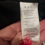 ALC Frank A.L.C. Cynthia Silk Black Floral Print Lace Round Neck Long Sleeve Dress 10 Photo 9