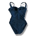 Bleu Rod Beattie Black One Piece Swimsuit Women’s Size 8 Ruched Lace Up Bust Photo 3
