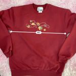 Endless Sun Endless Designs Vintage Embroidered Fall Leaves Sweatshirt Crewneck M Photo 3