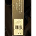 Daisy Fuentes  Black Long‎ Sleeve Ribbed Elastic Cuffs Bottom Blouse Size XL NWT Photo 4