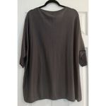 Garnet Hill Sweater Top Women’s LG Gray Silk Blend Lagenlook Oversized Dolman Photo 1