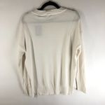 ATM Womens Pullover Sweater Ribbed Knit Long Sleeve Mock Neck Stetch White S Photo 3