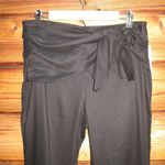 ZARA NWT Black Linen Blend Cropped High Waist Pants Photo 3