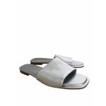 Nordstrom  Caryl Slide Sandal Silver Size 6 Leather Sandals Photo 1