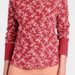 Knox Rose Waffle knit tops holiday theme in Raspberry L Photo 0