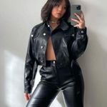 The Kript  Briar Black Faux Leather pants Photo 6