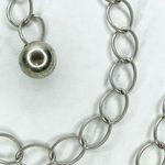 Silver Tone Simple Ball Charm Metal Chain Link Belt Extra Small/Small (XS/S) ✨ Photo 3