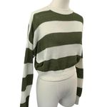 Madewell Women's Stripped White & Green Sweater*NWT* - Size XS Photo 2