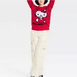 Sanrio Hello Kitty Graphic Red Crew Neck Sweater Size M Red Size M Photo 10