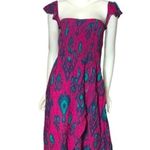 Xhilaration Whimsy goth maxi sundress cap shoulder shirred top printed Ikat dress large Photo 1