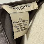 Vertigo Paris Vertigo Gray Satin Pleated Blouson Sleeveless Blouse Sz XS Photo 2