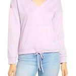 Gibsonlook Women's French Terry Bottom Tie Hoodie Cloud Purple Pink Size M NWT Size M Photo 0