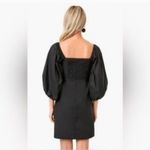 Tuckernuck  Pomander Place Chloe Puff Sleeve Black Mini Dress Photo 1