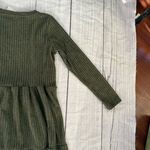 CENY new size XS dark green tiered long sleeve A line dress new Photo 8